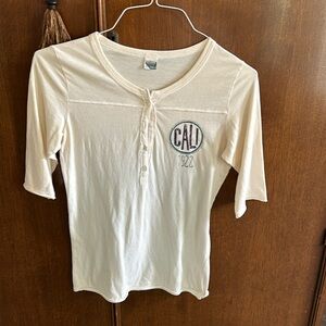 Hollister half button T-shirt